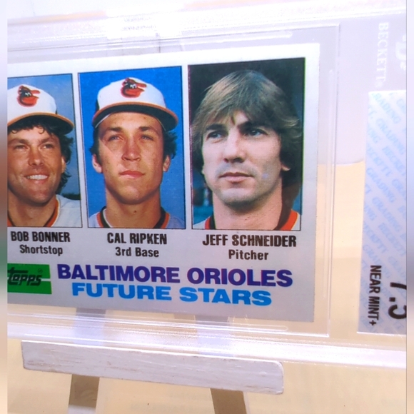 Cal Ripken JR BECKETT 7.5+NM 1982 Rookie Topps Future Stars Baltimore Orioles - Picture 11 of 12